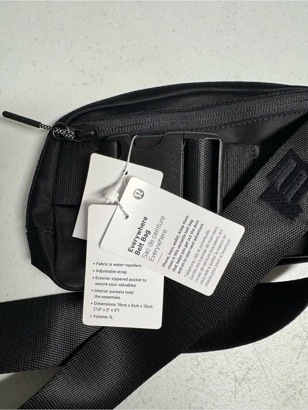 lululemon athletica Black Crossbody Belt Bag